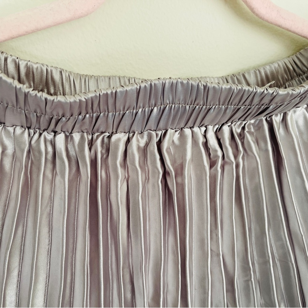 Long silver skirt size 20